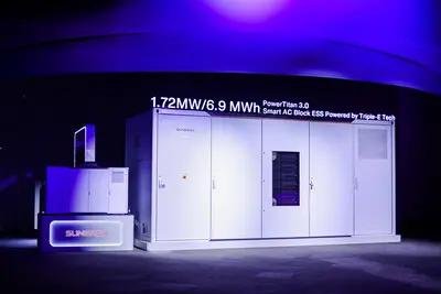 Sungrow utility-scale BESS array in a Middle East deployment context