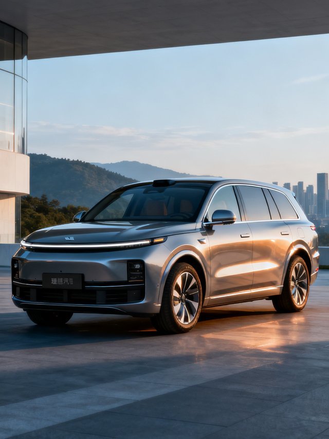 Li Auto L-series family SUV in an outdoor delivery context
