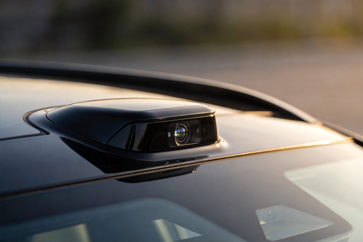 Roof-mounted 896-line solid-state LiDAR on the Avatr 07L SUV