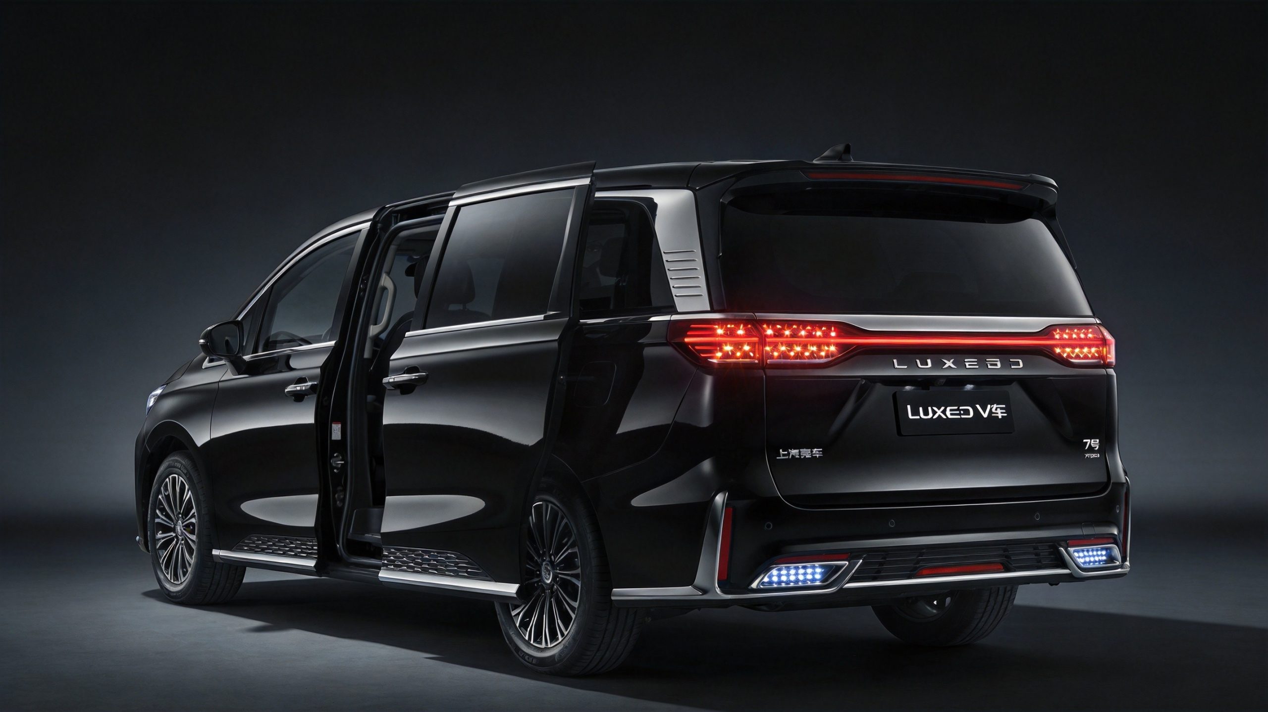 Luxeed V9 interior with triple-screen cockpit