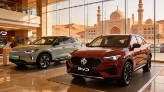 Chinese EV showroom in Dubai UAE