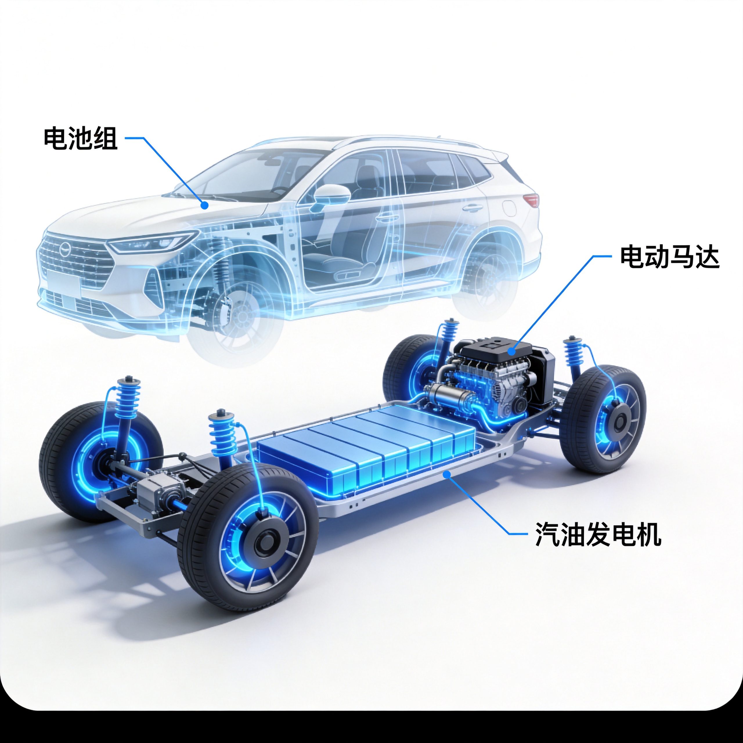 EREV vehicle architecture diagram
