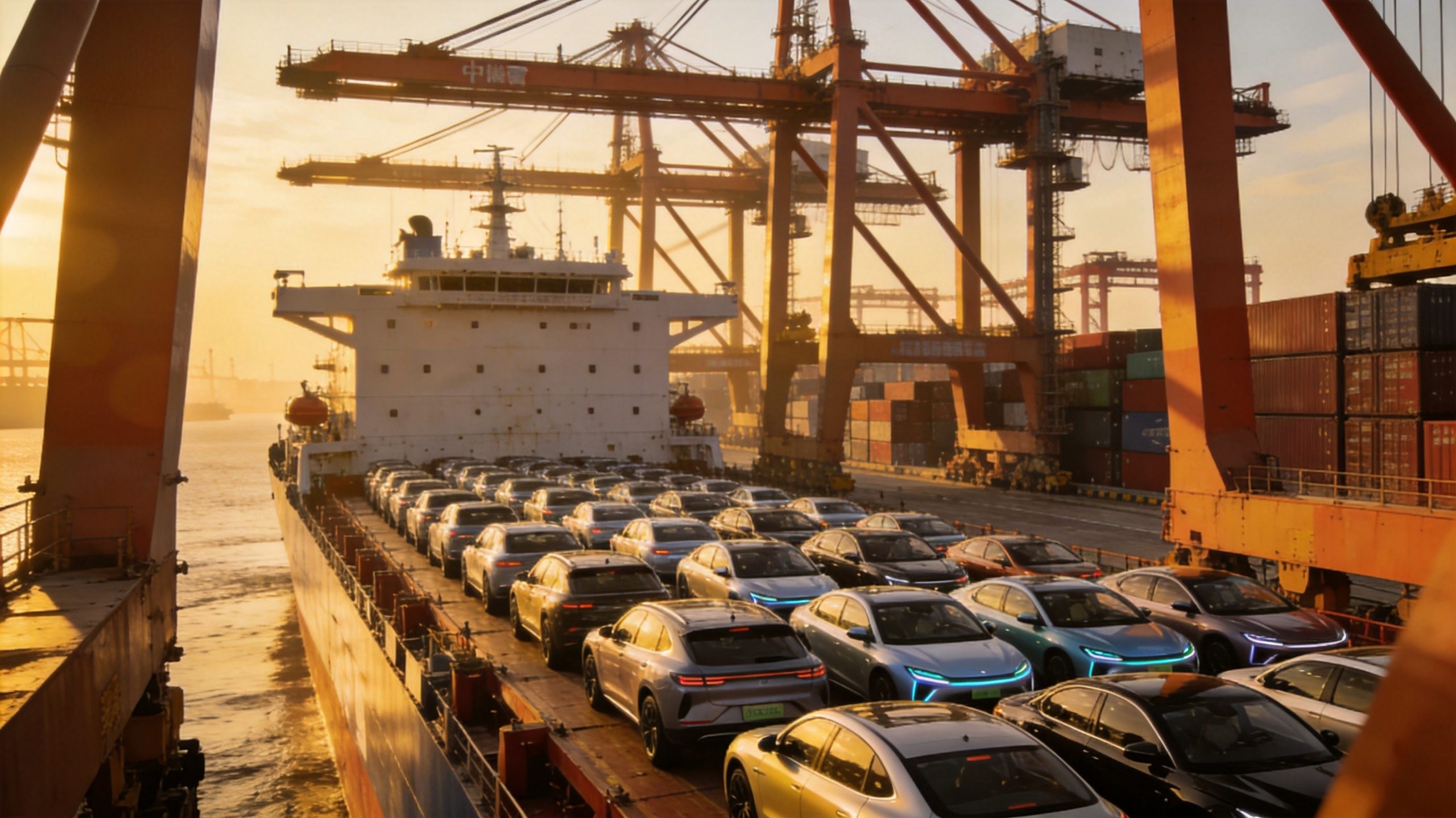 BYD vehicles shipping overseas